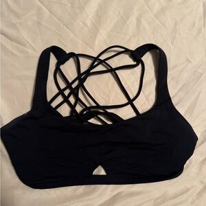 lululemon athletica Black Strappy Back Sports Bra